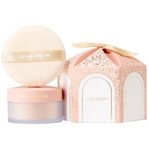 NWT Laura Mercier Divinely Flawless Translucent Loose Setting Powder & Puff Set